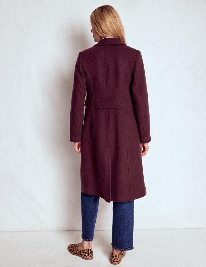 St Albans Coat Dark Cherry