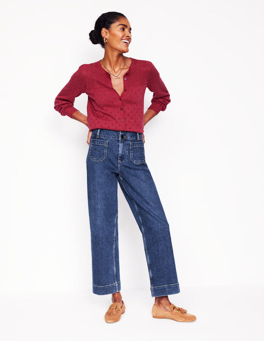 Patch Pocket Cropped Pants Mid Vintage