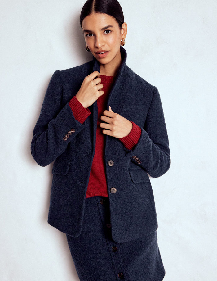 Stamford Texture Blazer Navy Texture