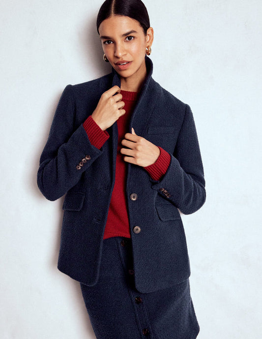 Stamford Texture Blazer Navy Texture