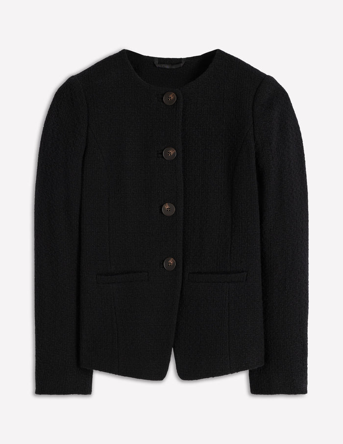 Hampstead Textured Blazer Black