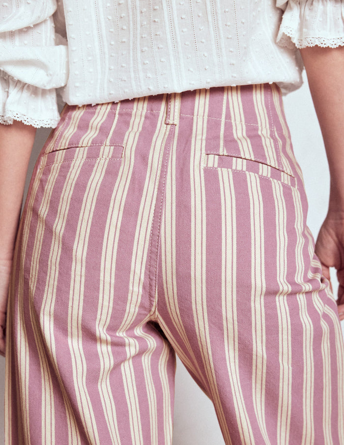 Primrose Patch Pocket Pants Lilac Tram Stripe