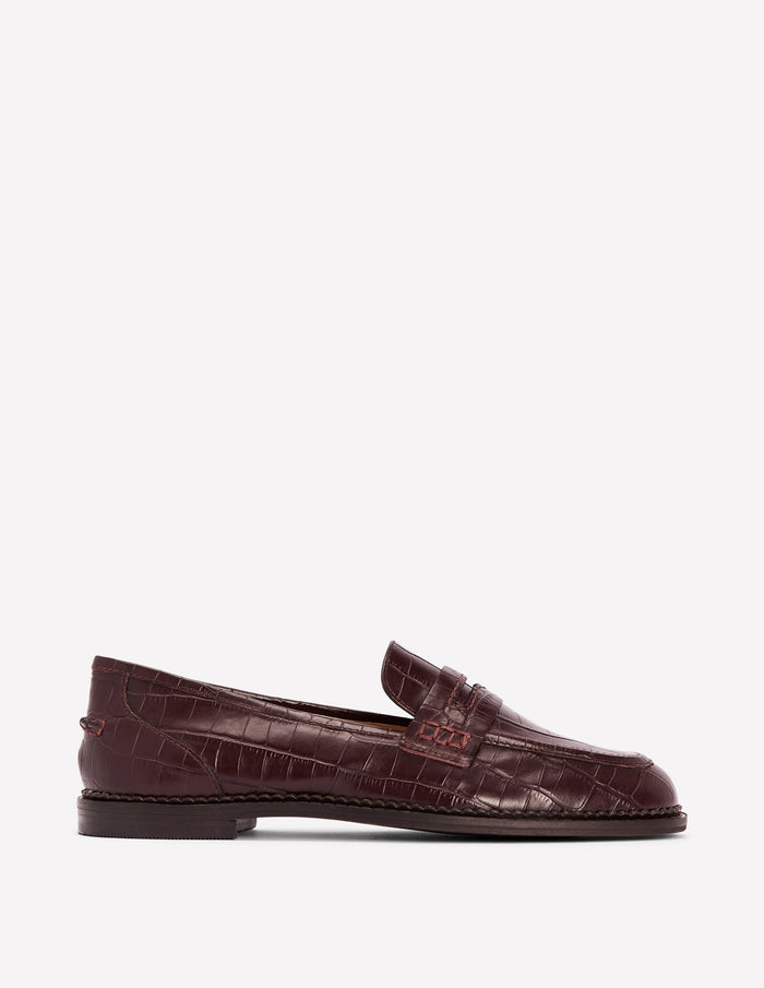 Nya Penny Loafers Oxblood