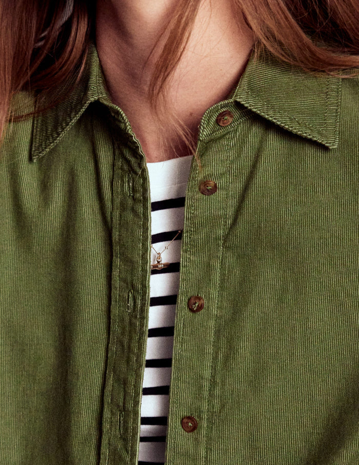 Sienna Cord Shirt Fern