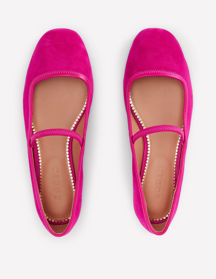 Thea Mary Jane Ballet Flats Pink Peony