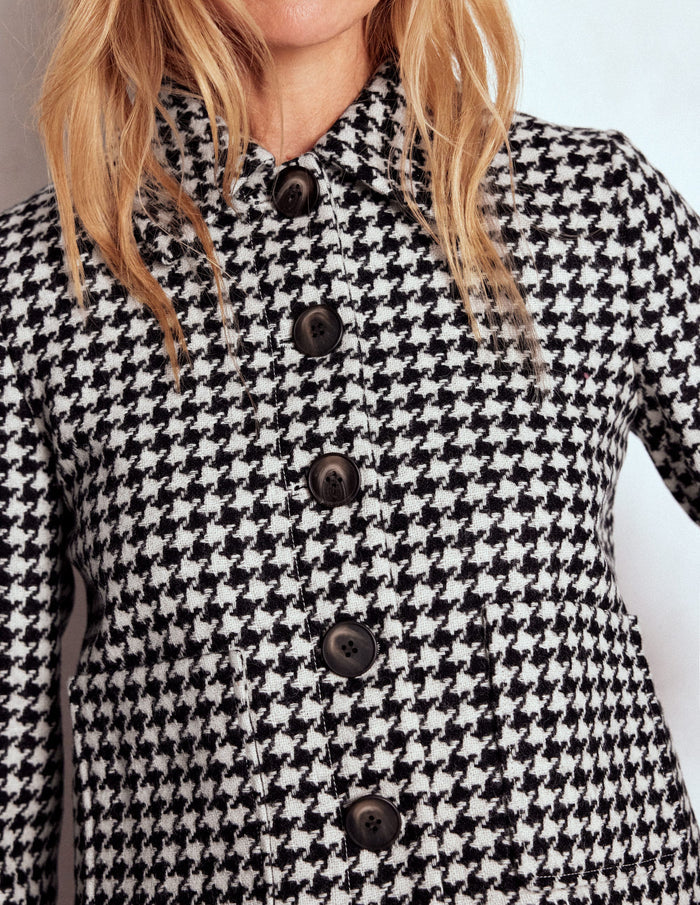 Knightsbridge Wool Jacket Black Dogstooth