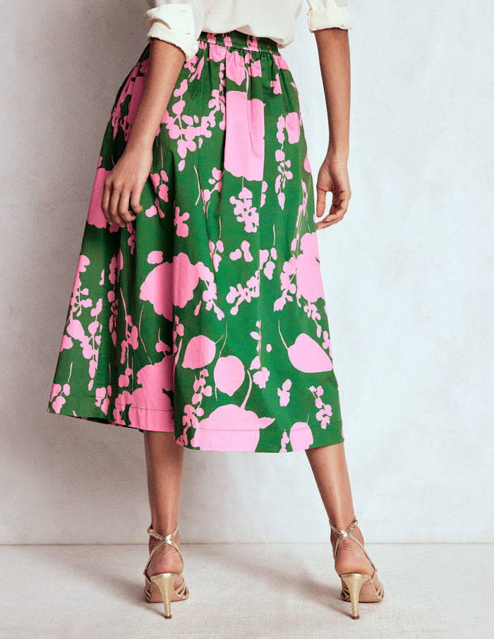 Verity Cotton Midi Skirt Amazon, Dainty Sprigs