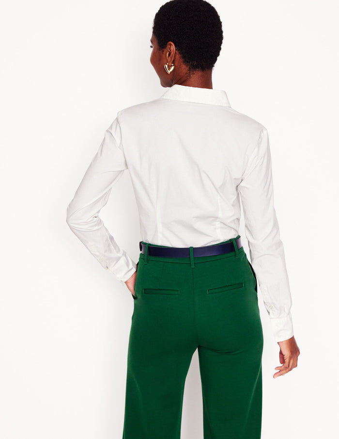 Saskia Stretch Cotton Shirt White