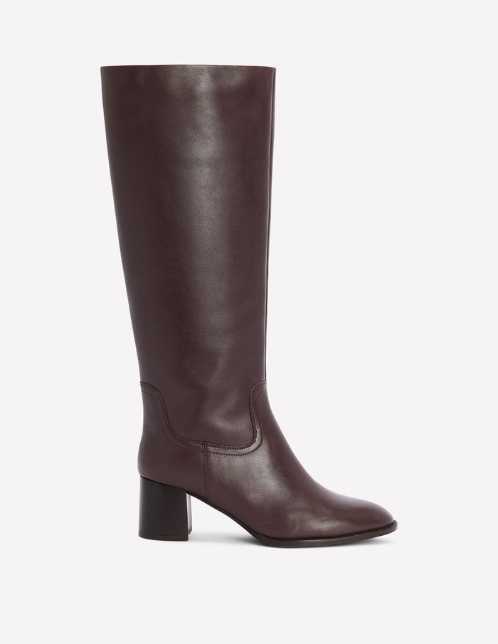 Skye Smart Knee Boots Dark Cherry