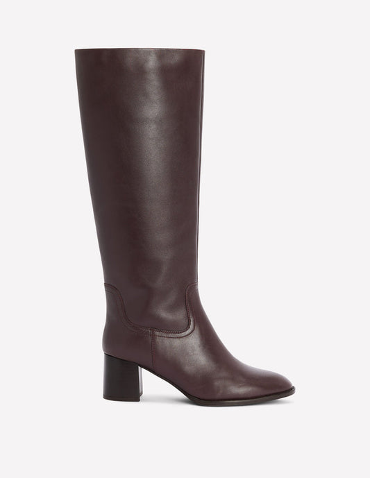Skye Smart Knee Boots Dark Cherry