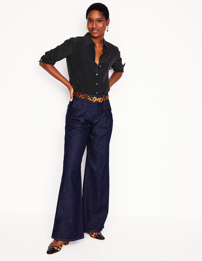 Sienna Silk Shirt Black