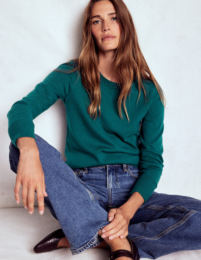 Briony Stitch Sweater Drake Green