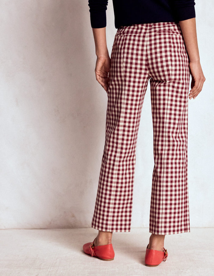 Smart 7/8 Pants Chestnut Gingham