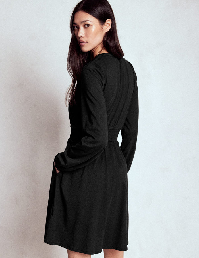 Sarah Short Jersey Dress Black