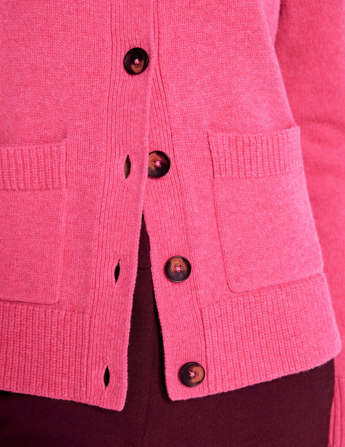 Marion Merino Cardigan Rose Pink