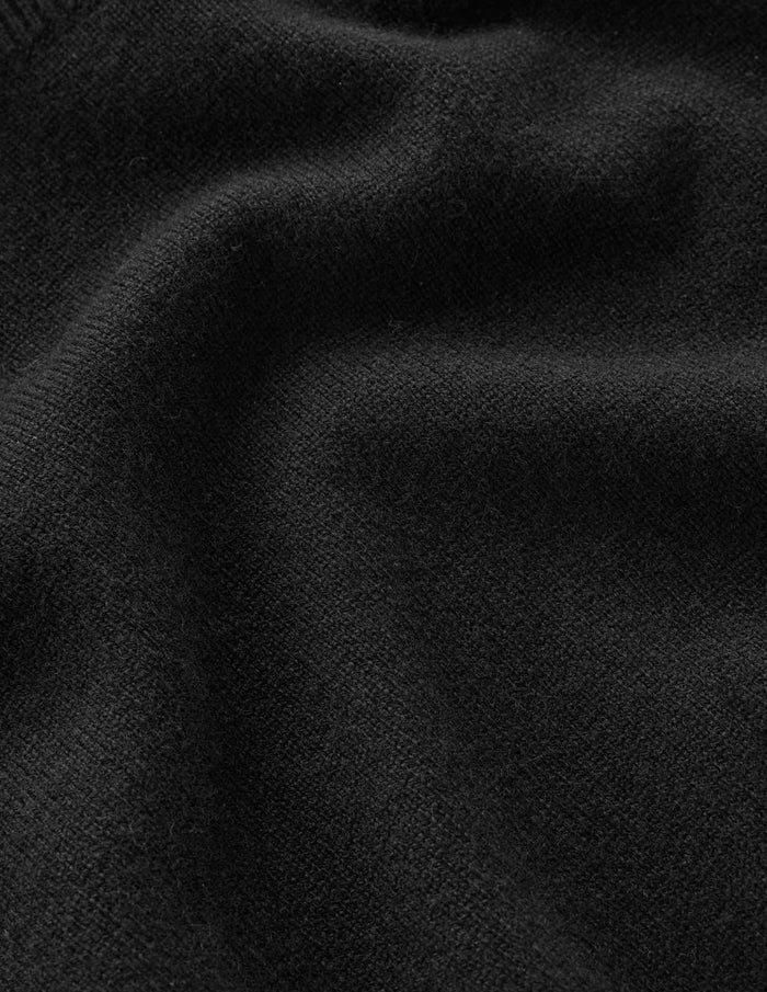 Eva Cashmere Roll Neck Sweater Black