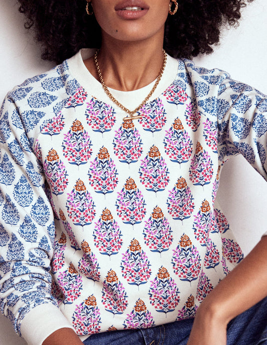 Rosa Printed Sweatshirt Multi, Wildflower Bouquet