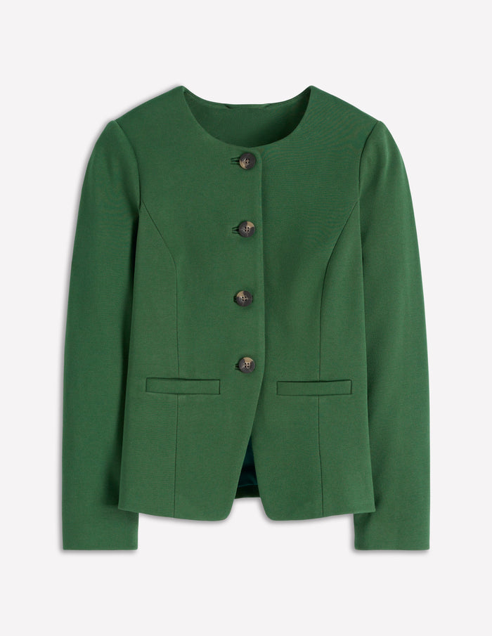 Hampstead Ponte Twill Blazer Hunter Green