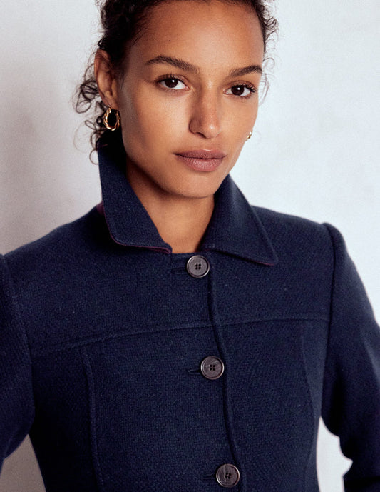 St Albans Coat Navy