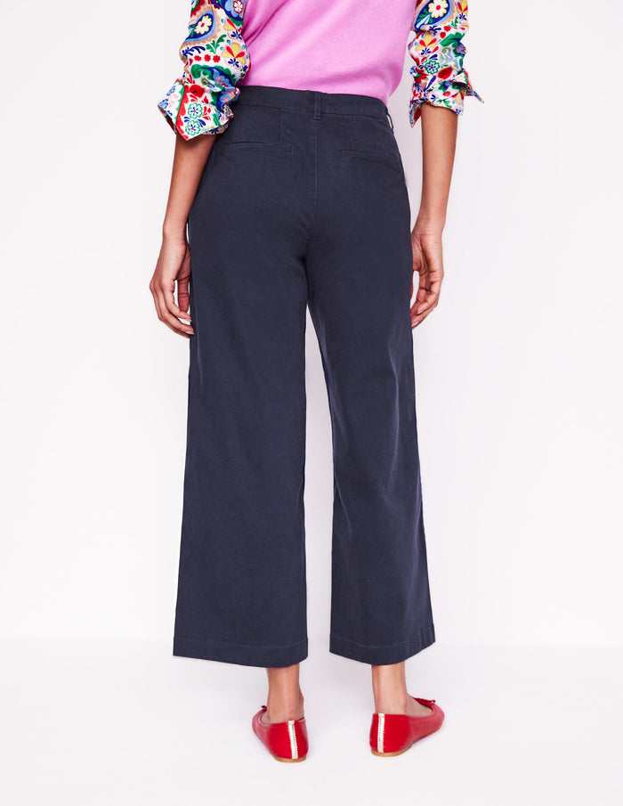 Barnsbury Crop Chino Pants Navy