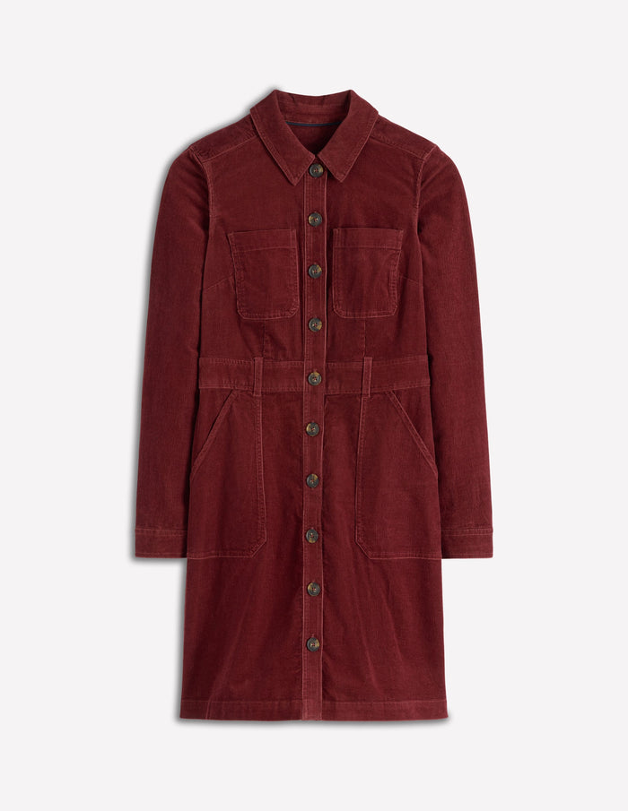 Amanda Cord Short Dress Chestnut