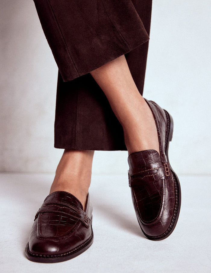 Nya Penny Loafers Oxblood