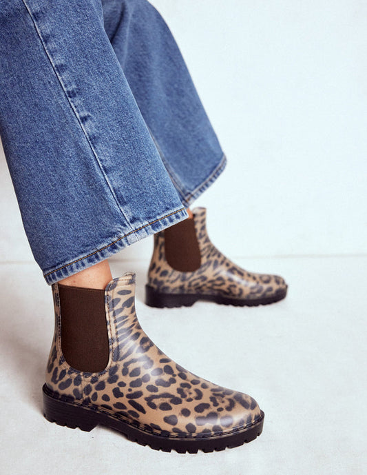 Chelsea Wellie Boot Leopard