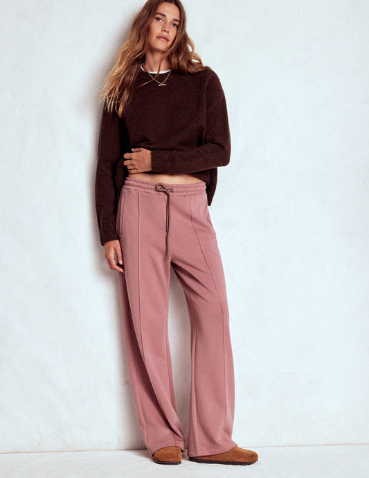 Wide Leg Joggers Blushing Rose
