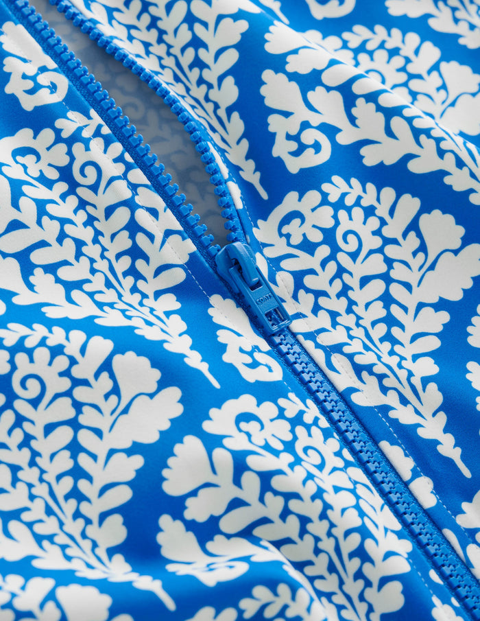 Sun Safe Raglan Rash Vest Bright Blue, Blossomy