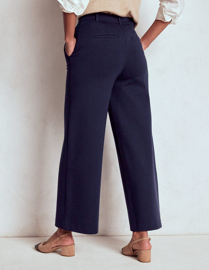 Belgravia Ponte Crop Pants Navy