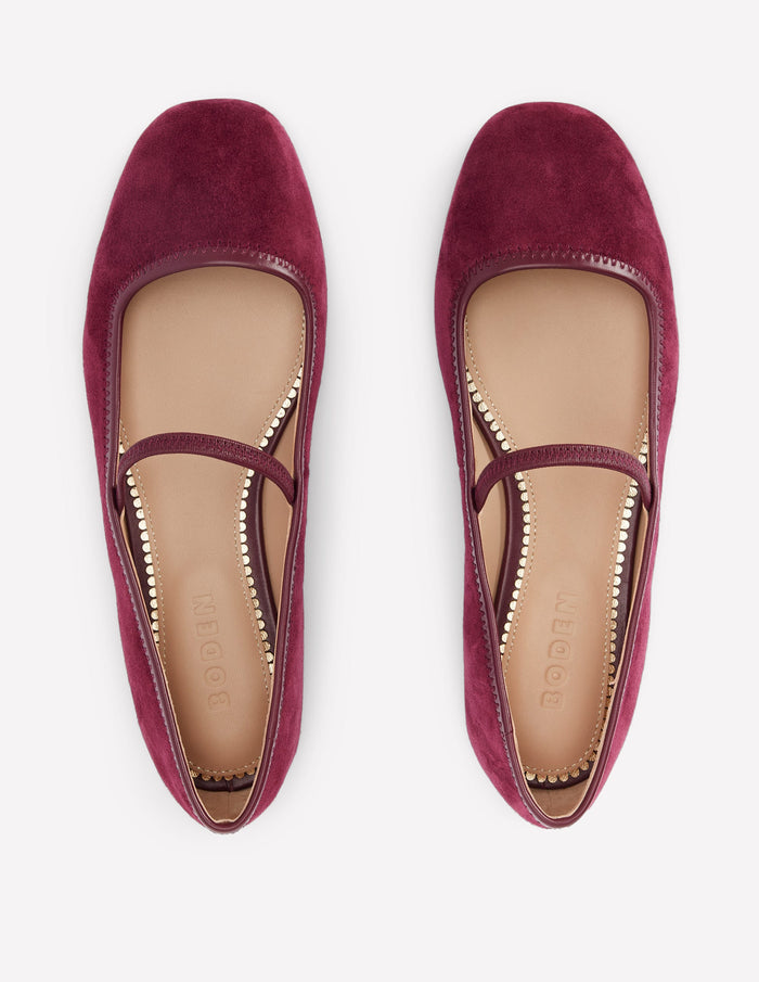 Thea Mary Jane Ballet Flats Oxblood