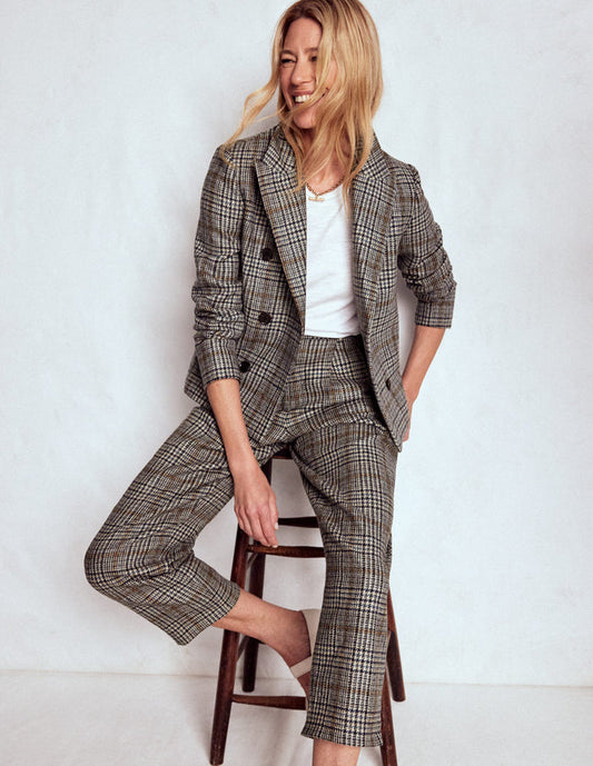 Bloomsbury Wool Pants Blue and Grey Prince of Wales