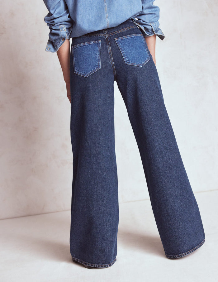 High Rise Wide Leg Jeans Hotch Potch