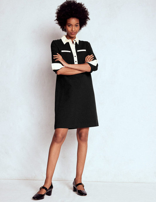 Georgina Ponte Dress Black & White