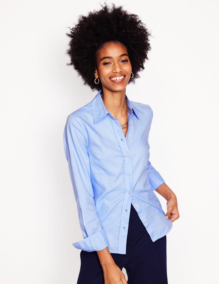 Sienna Cotton Shirt Blue Oxford