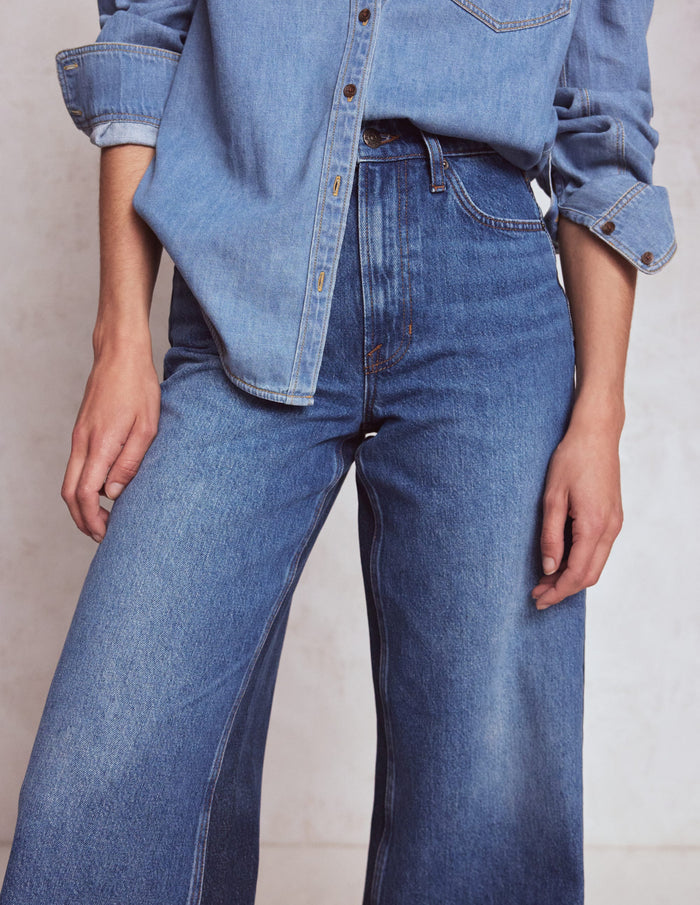 High Rise Wide Leg Jeans Hotch Potch