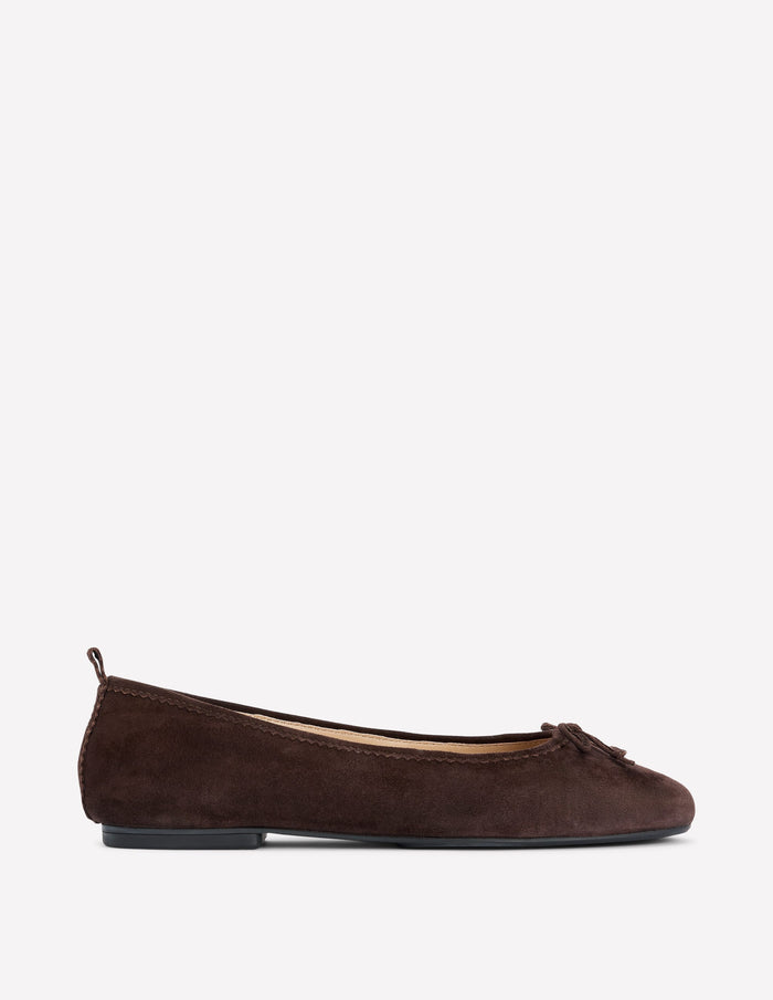 Kitty Flexi Sole Ballet Flats Chocolate