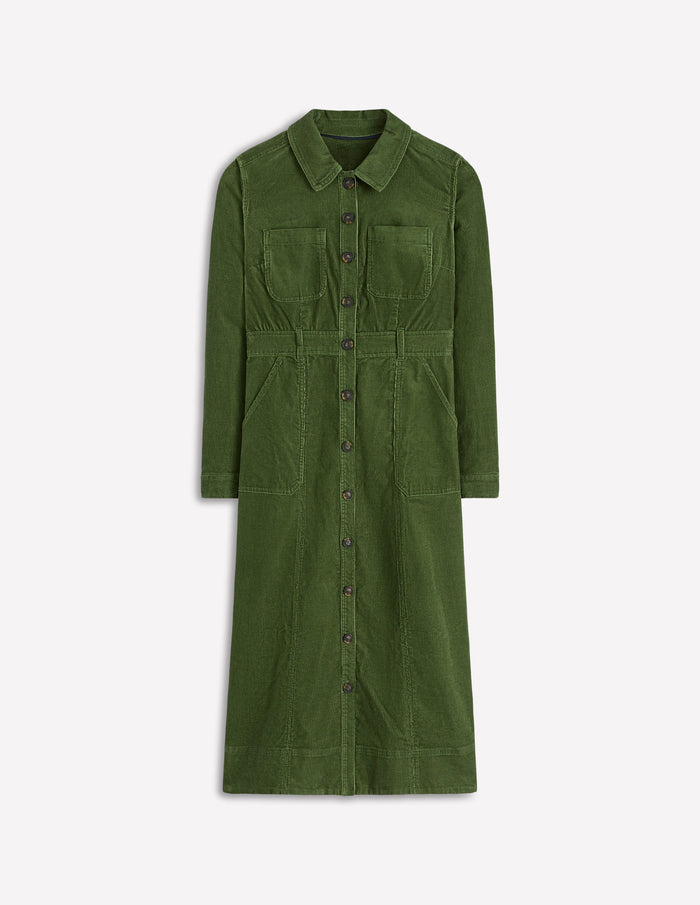 Amanda Cord Midi Dress Fern
