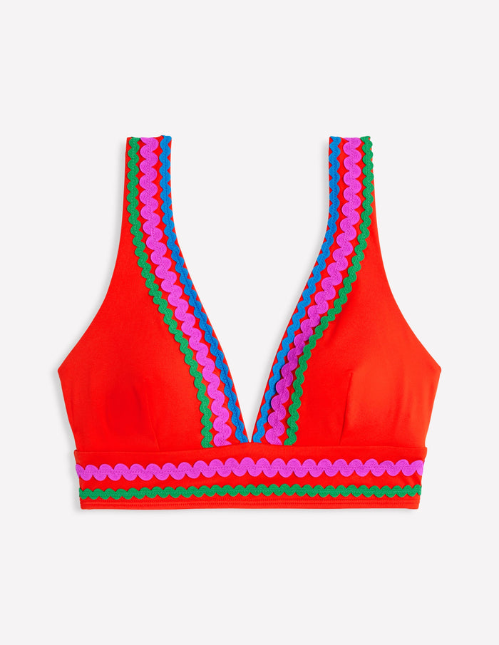 Porto Bikini Top Fire Red Rik Rak