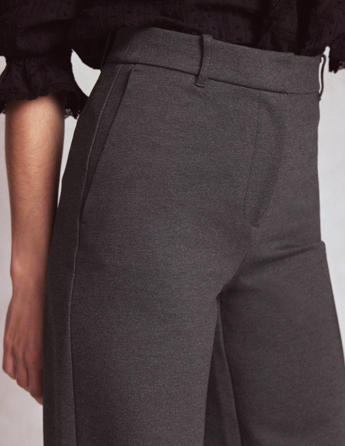 Belgravia Ponte Pants Charcoal Grey