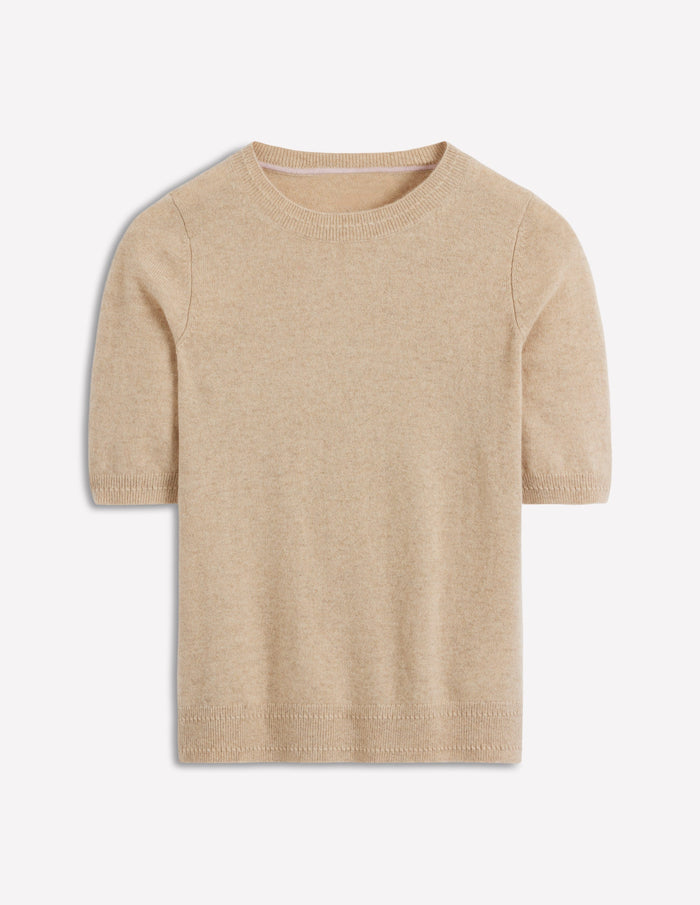 Eva Cashmere T-Shirt Chinchilla Melange