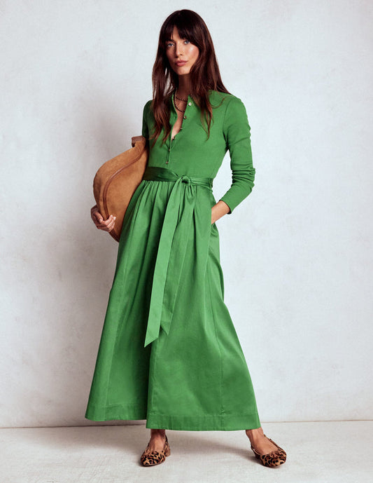 Button Detail Mix Dress Fairway