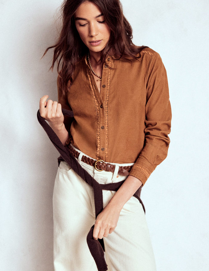 Victoria Cord Shirt Ginger