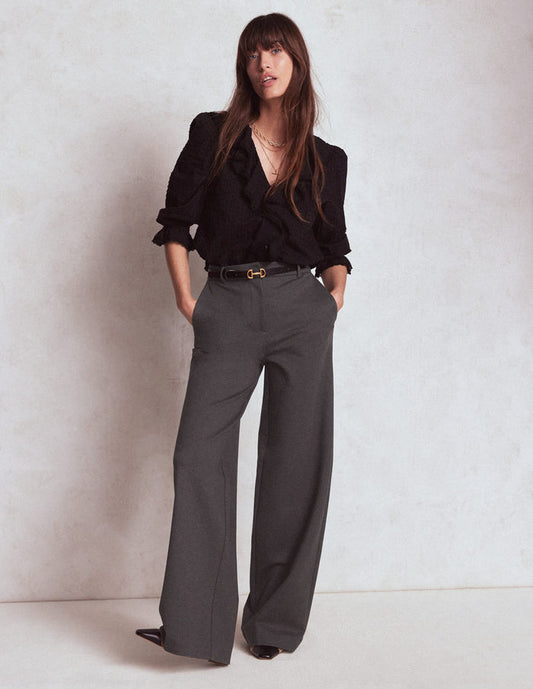 Belgravia Ponte Pants Charcoal Grey