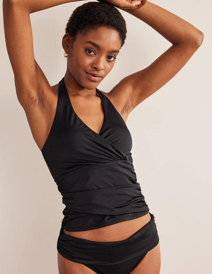 Levanzo Halter Tankini Top Black