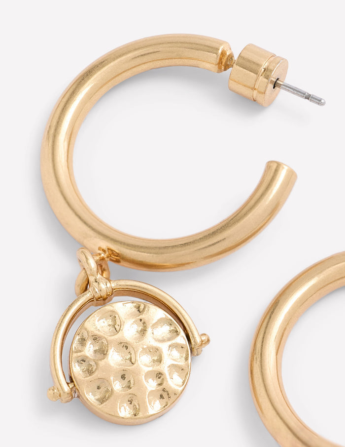 Spinner Disc Hoops Gold Colour