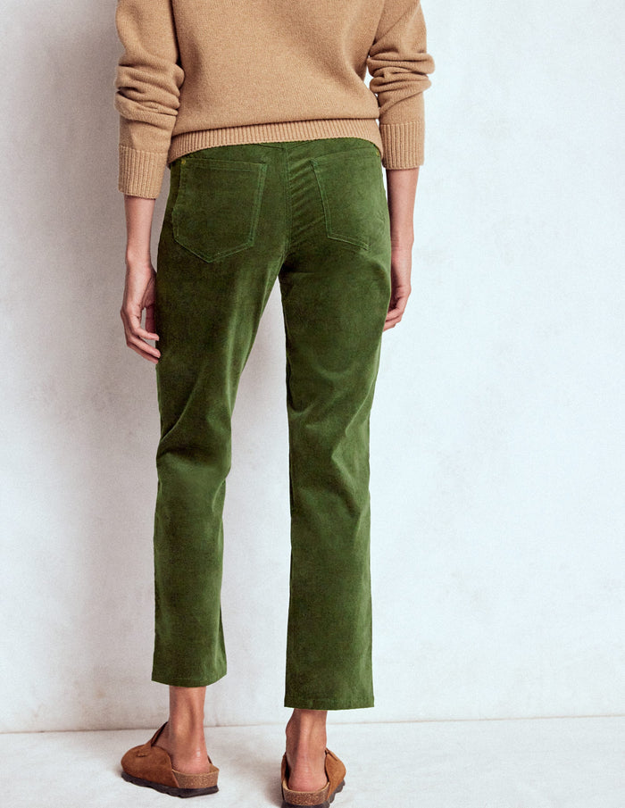 Velveteen Straight Jeans Forest Glade