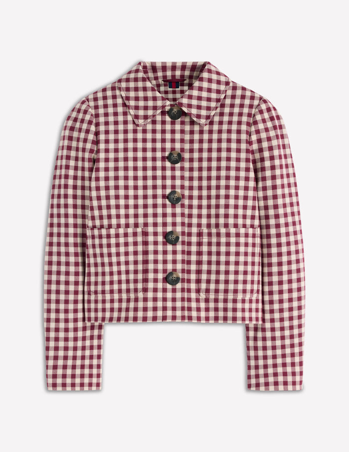 Knightsbridge Gingham Jacket Chestnut Gingham