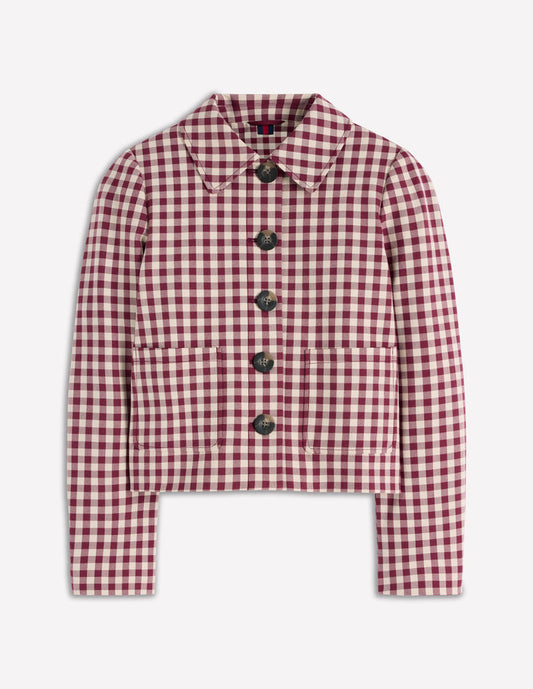 Knightsbridge Gingham Jacket Chestnut Gingham