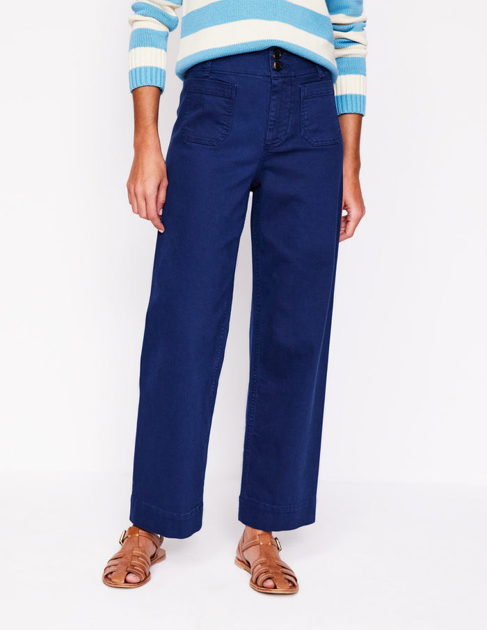 Primrose Patch Pocket Pants Navy